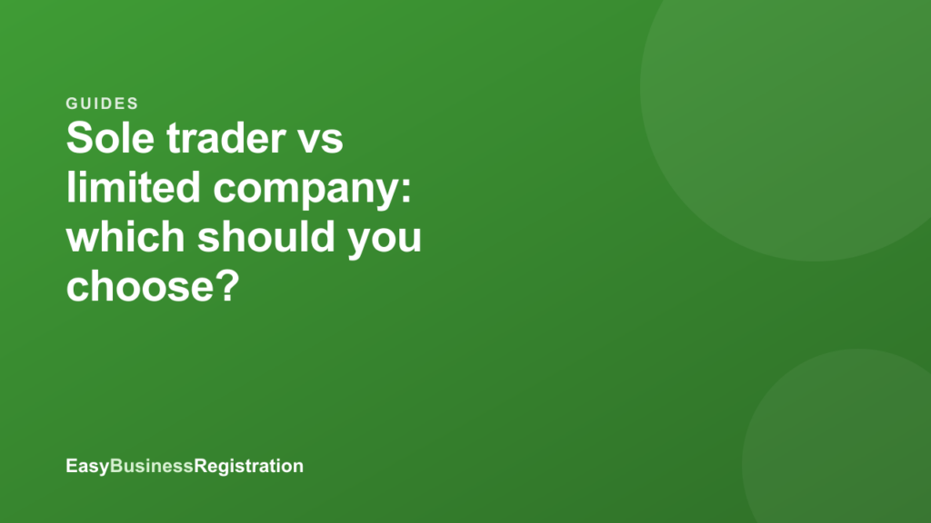 Sole trader vs limited company: which should you choose? (2026)